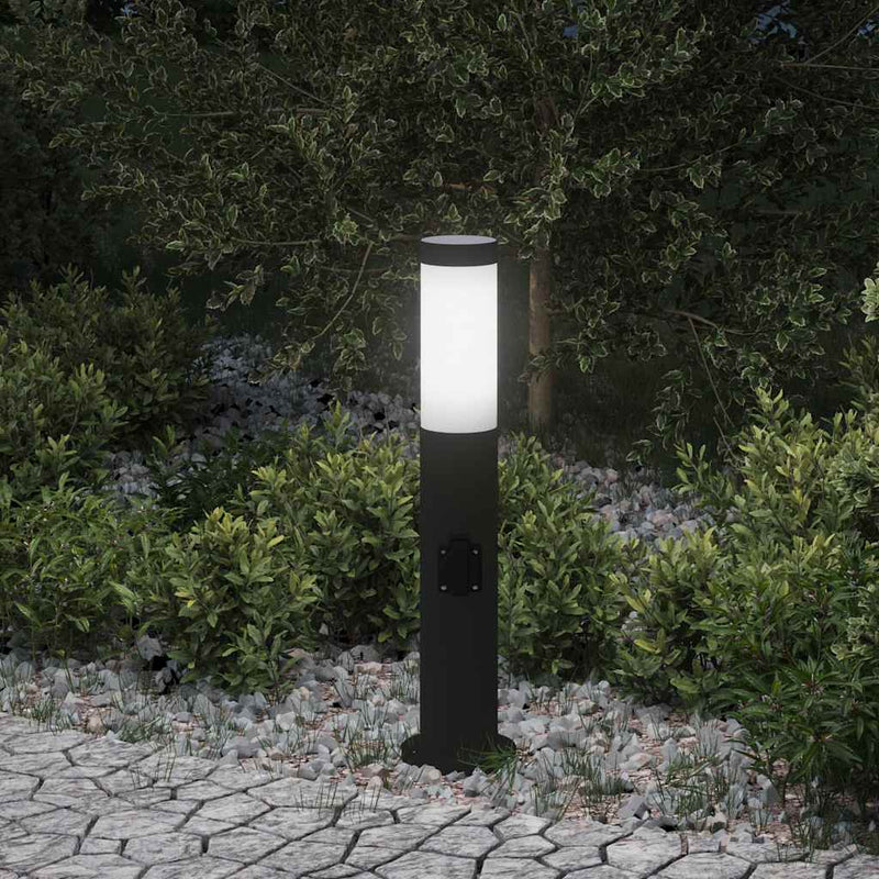 Chargez l'image dans la visionneuse de la galerie, Vidaxl bolderarmatuur met stopcontact 50 cm rvs ip44
