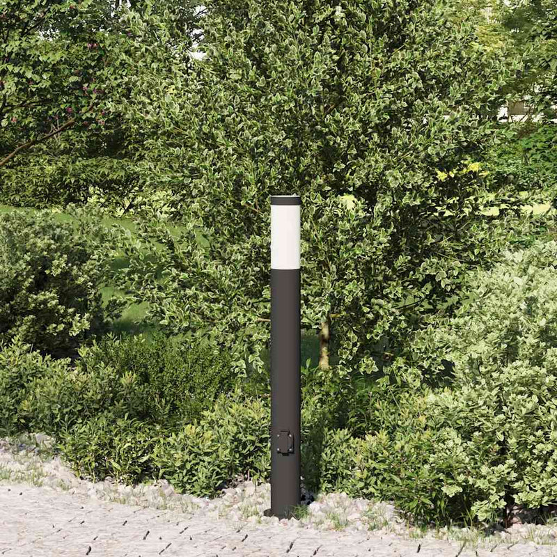 Chargez l'image dans la visionneuse de la galerie, Vidaxl bolderarmatuur met stopcontact 80 cm rvs ip44