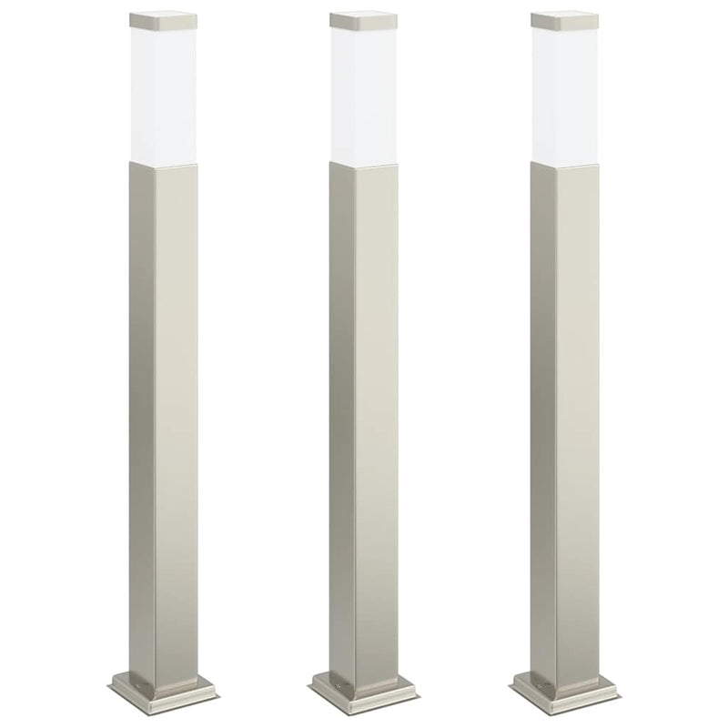 Chargez l'image dans la visionneuse de la galerie, Vidaxl bolderverlichting 3 stuks 80 cm rvs ip44