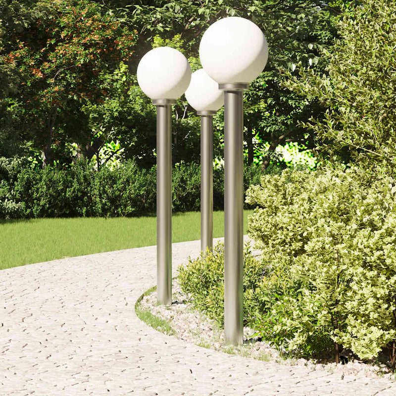 Afbeelding laden in galerijviewer, Vidaxl bolderverlichting 3 stuks 120 cm rvs ip44