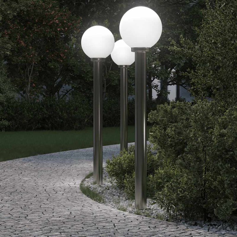 Afbeelding laden in galerijviewer, Vidaxl bolderverlichting 3 stuks 120 cm rvs ip44