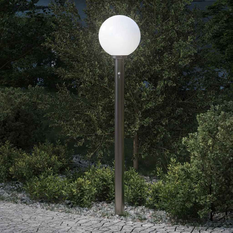 ギャラリービューアに画像をロードする, Vidaxl bolderverlichting met sensor 120 cm roestvrij staal ip44