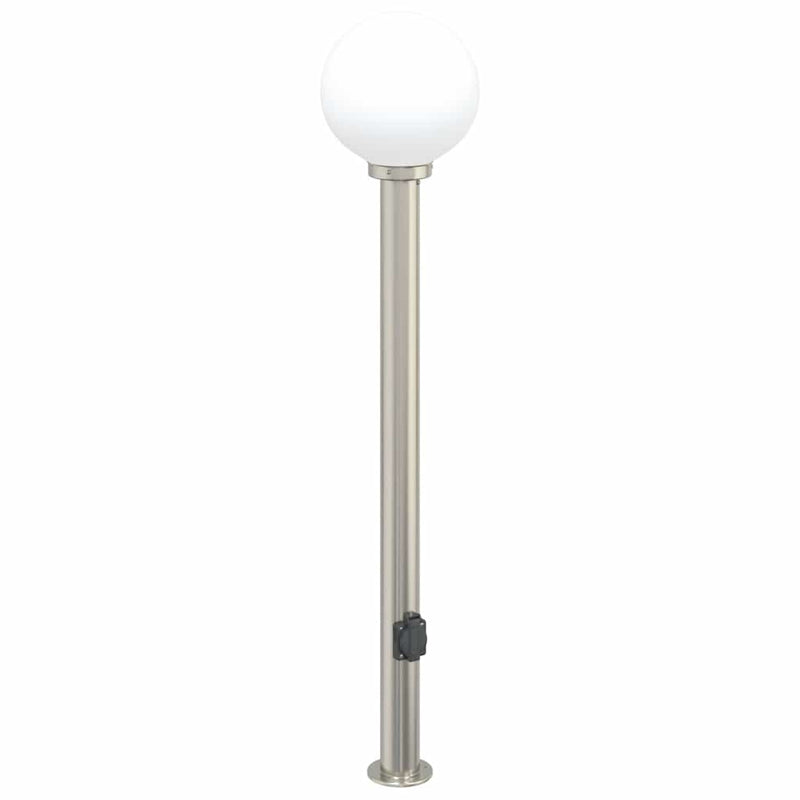 Afbeelding laden in galerijviewer, Vidaxl bolderarmatuur met stopcontact 120 cm rvs ip44