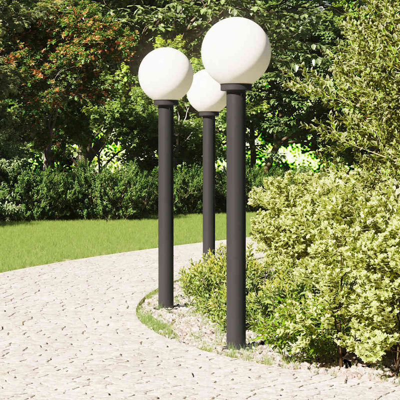 ギャラリービューアに画像をロードする, Vidaxl bolderverlichting 3 stuks 120 cm zwart ip44