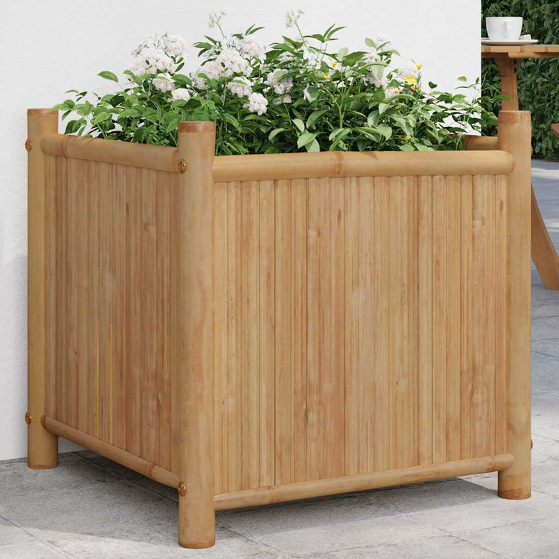 Load image into Gallery viewer, Vidaxl plantenbak 50x50x50 cm bamboe
