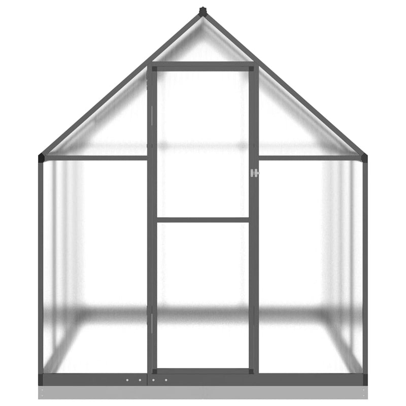 Load image into Gallery viewer, VidaXL Tuinkas met basisframe 224x169x202 cm aluminium antracietkleur