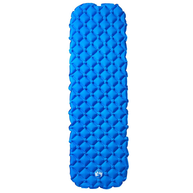 Load image into Gallery viewer, Vidaxl kampeermatras opblaasbaar 190x58x6 cm 1-persoons blauw