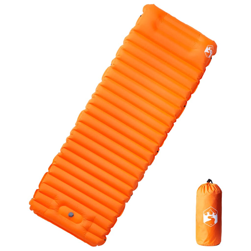 ギャラリービューアに画像をロードする, Vidaxl kampeermatras met kussen zelfopblazend 1-persoons oranje