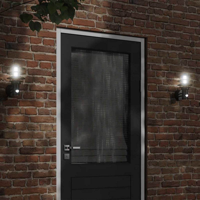 Load image into Gallery viewer, Vidaxl buitenwandlamp met sensor roestvrij staal zwart