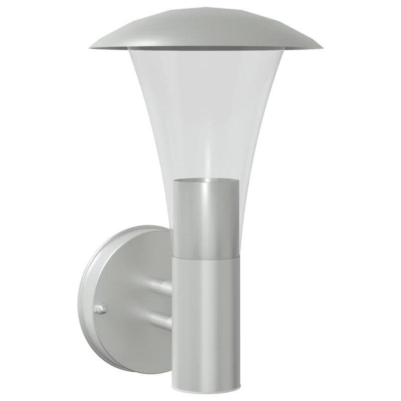 Load image into Gallery viewer, Vidaxl buitenwandlamp roestvrij staal zilverkleurig