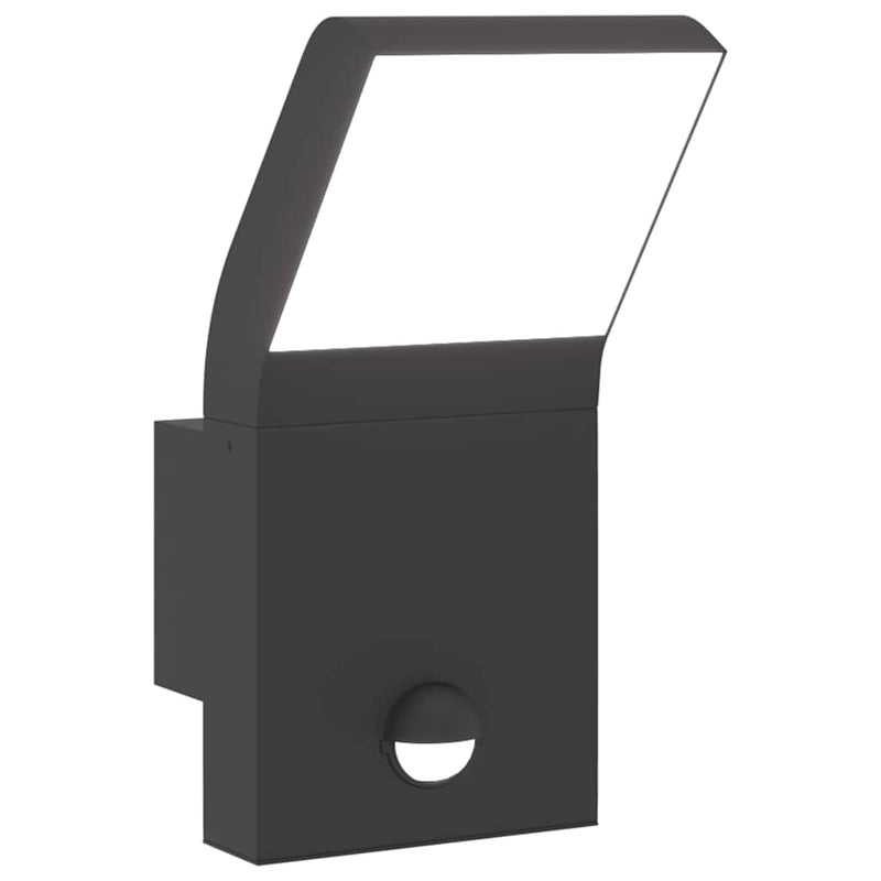 Load image into Gallery viewer, Vidaxl buitenwandlamp led met sensors gegoten aluminium zwart