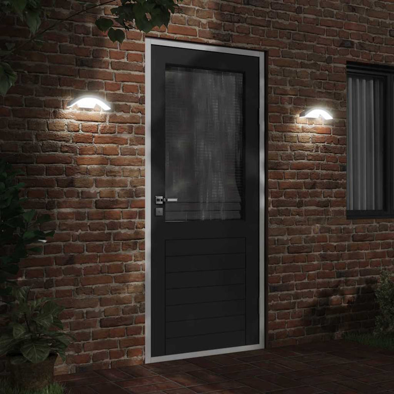 Load image into Gallery viewer, Vidaxl buitenwandlampen 2 st led gegoten aluminium wit