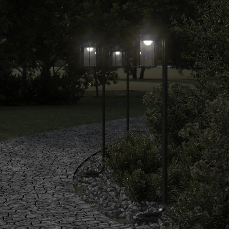 Load image into Gallery viewer, Vidaxl vloerlamp voor buiten 100 cm roestvrij staal zwart