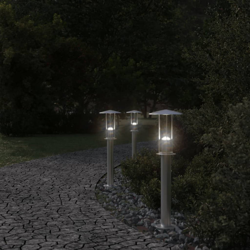 Load image into Gallery viewer, Vidaxl buitenvloerlamp 60 cm roestvrijstaal zilverkleurig
