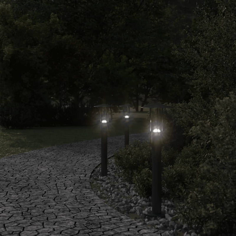 Load image into Gallery viewer, Vidaxl vloerlamp voor buiten 60 cm roestvrij staal zwart