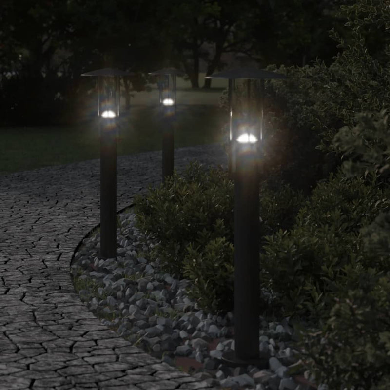 Load image into Gallery viewer, Vidaxl vloerlamp voor buiten 60 cm roestvrij staal zwart