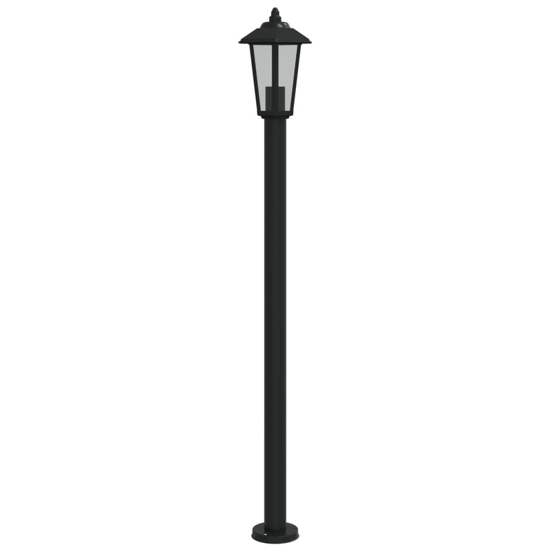 Load image into Gallery viewer, Vidaxl vloerlamp voor buiten 120 cm roestvrijstaal zwart