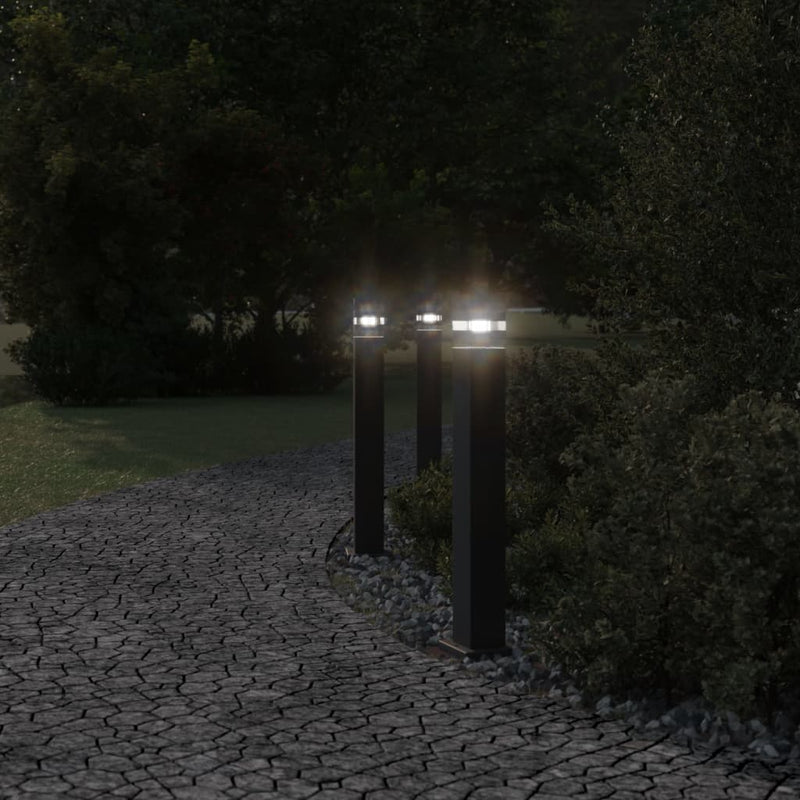 Load image into Gallery viewer, Vidaxl vloerlampen voor buiten 80 cm aluminium zwart