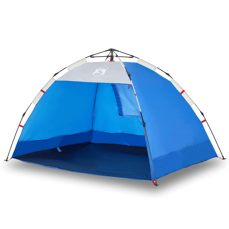 Load image into Gallery viewer, Vidaxl strandtent 2-persoons waterdicht snelontgrendeling azuurblauw