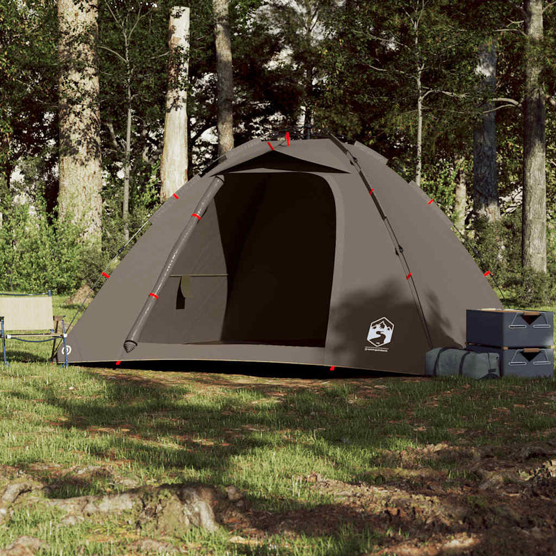 Load image into Gallery viewer, Vidaxl tent 4-persoons snelontgrendeling bruin