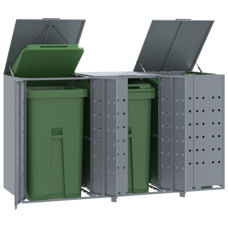 Load image into Gallery viewer, VidaXL Containerberging voor 3 containers 207x79x117 cm staal grijs