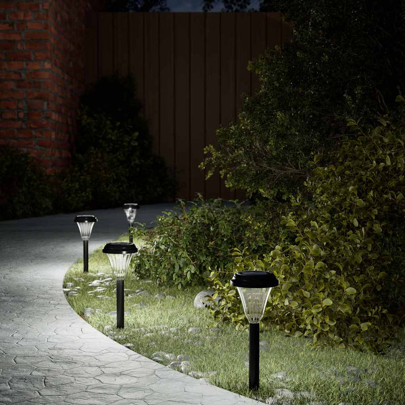 Load image into Gallery viewer, Vidaxl tuinpadverlichting 12 st solar met grondpennen wit