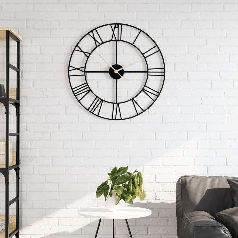 Load image into Gallery viewer, Vidaxl wandklok ø50 cm ijzer zwart
