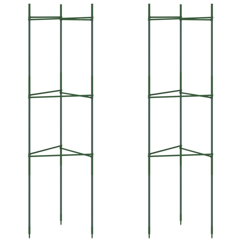 Load image into Gallery viewer, Vidaxl tomatenkooi 2 st 116 cm staal en polypropeen