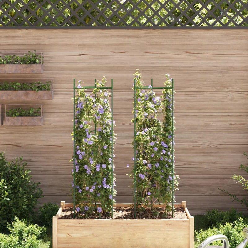 Load image into Gallery viewer, Vidaxl tomatenkooi 2 st 116 cm staal en polypropeen