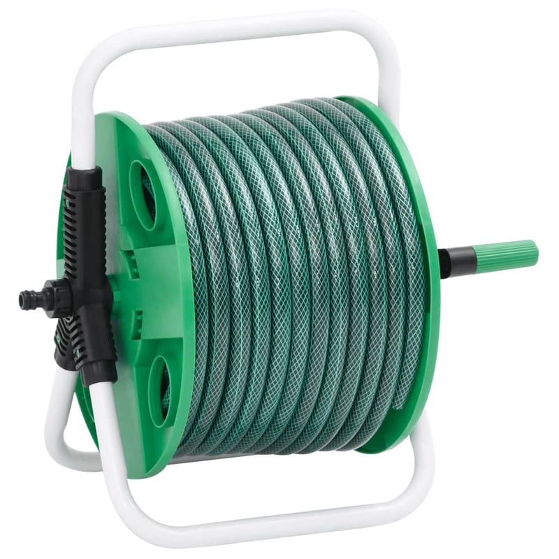 Load image into Gallery viewer, Vidaxl slanghaspel met 30 m slang vrijstaand pvc groen