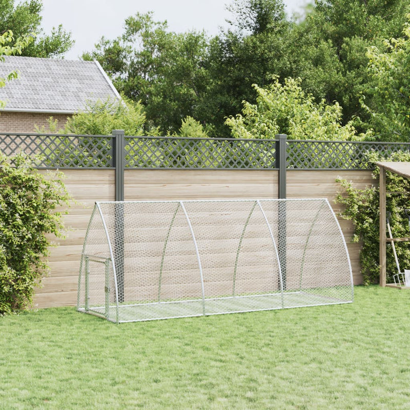 Load image into Gallery viewer, Vidaxl konijnenhok 300x105x120 cm gegalvaniseerd staal zilverkleurig