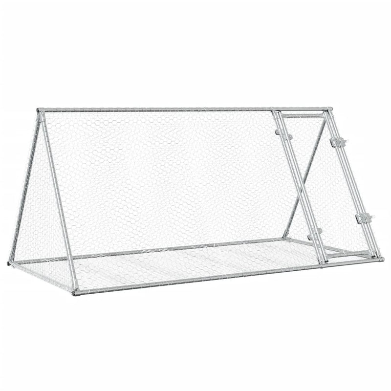 Load image into Gallery viewer, Vidaxl konijnenhok 200x105x91 cm gegalvaniseerd staal zilverkleurig