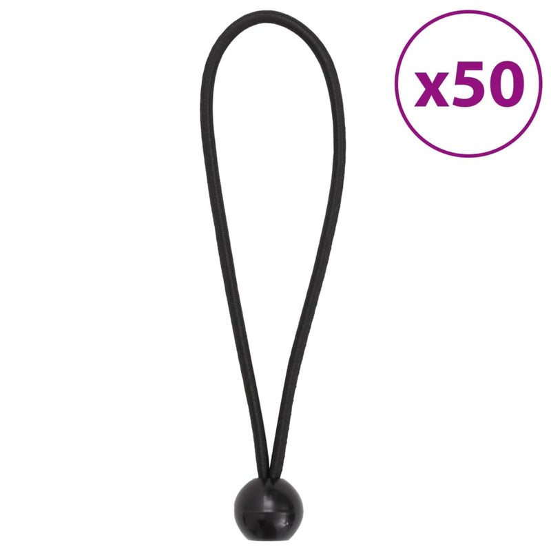 Load image into Gallery viewer, Vidaxl bungeekoorden met ballen 50 st 21x0,5 cm