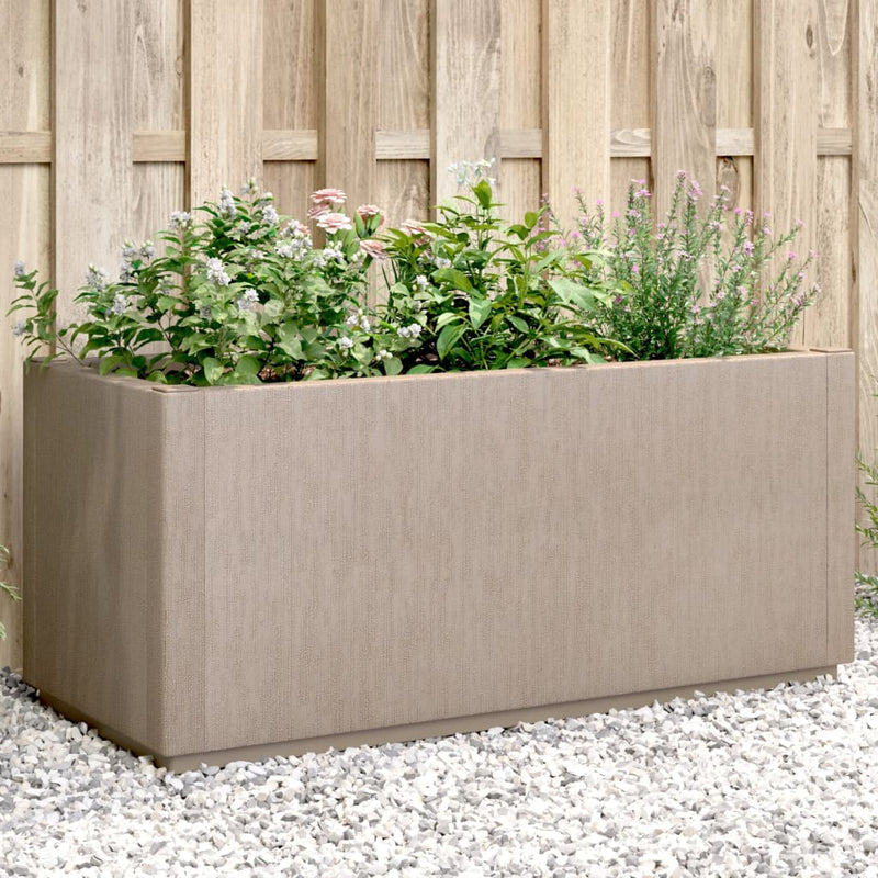 Load image into Gallery viewer, Vidaxl plantenbak 80x36x35 cm polypropeen lichtbruin