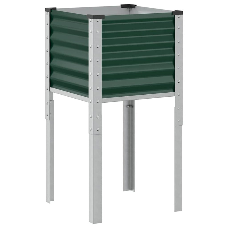 Load image into Gallery viewer, Vidaxl plantenbak groen 45x45x88 cm staal