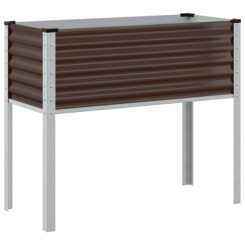 Load image into Gallery viewer, Vidaxl plantenbak bruin 100x45x90 cm staal