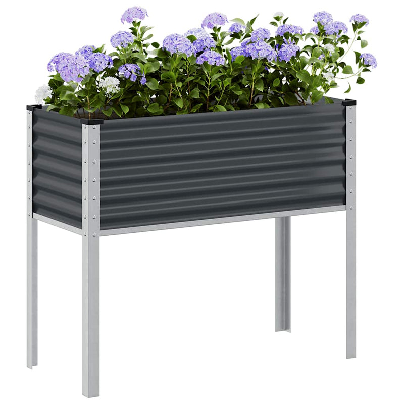 Load image into Gallery viewer, Vidaxl plantenbak antraciet 100x45x90 cm staal