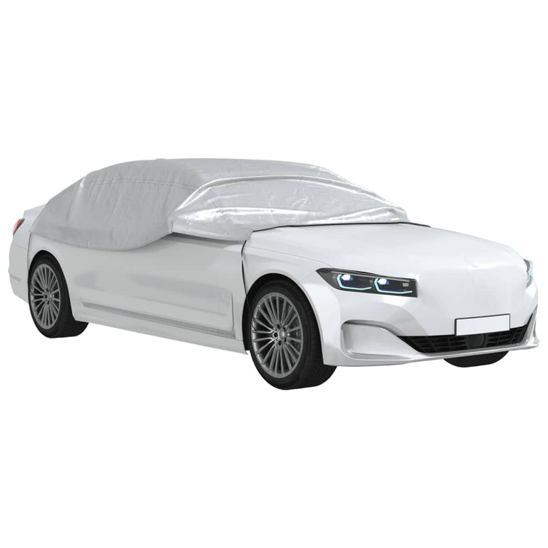 Load image into Gallery viewer, Vidaxl autohoes half met haken xl zilverkleurig