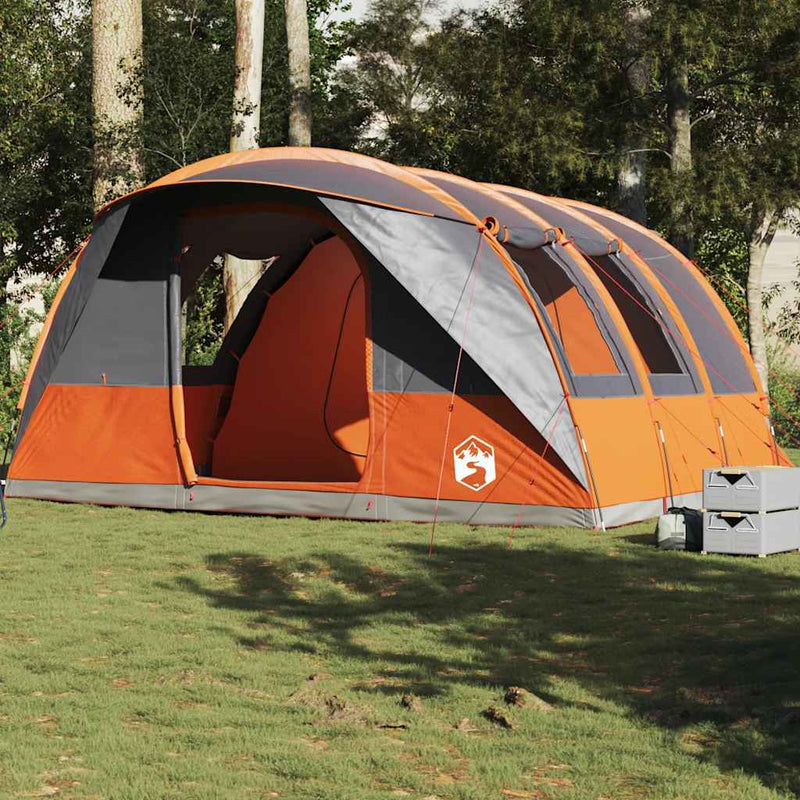 Load image into Gallery viewer, Vidaxl tunneltent 5-persoons waterdicht grijs en oranje