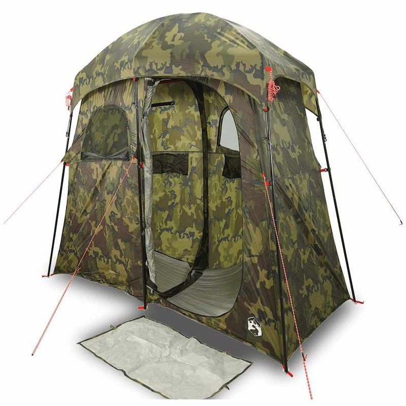 Load image into Gallery viewer, Vidaxl douchetent 2-persoons waterdicht camouflage