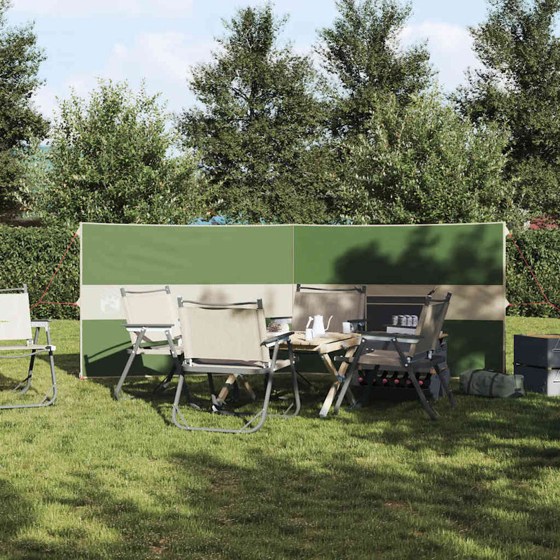 Chargez l'image dans la visionneuse de la galerie, Vidaxl windscherm camping waterdicht 344x120 cm groen