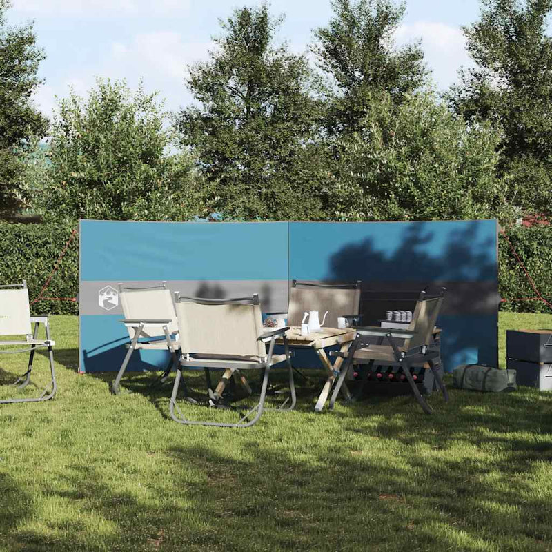 Chargez l'image dans la visionneuse de la galerie, Vidaxl windscherm camping waterdicht 344x120 cm blauw