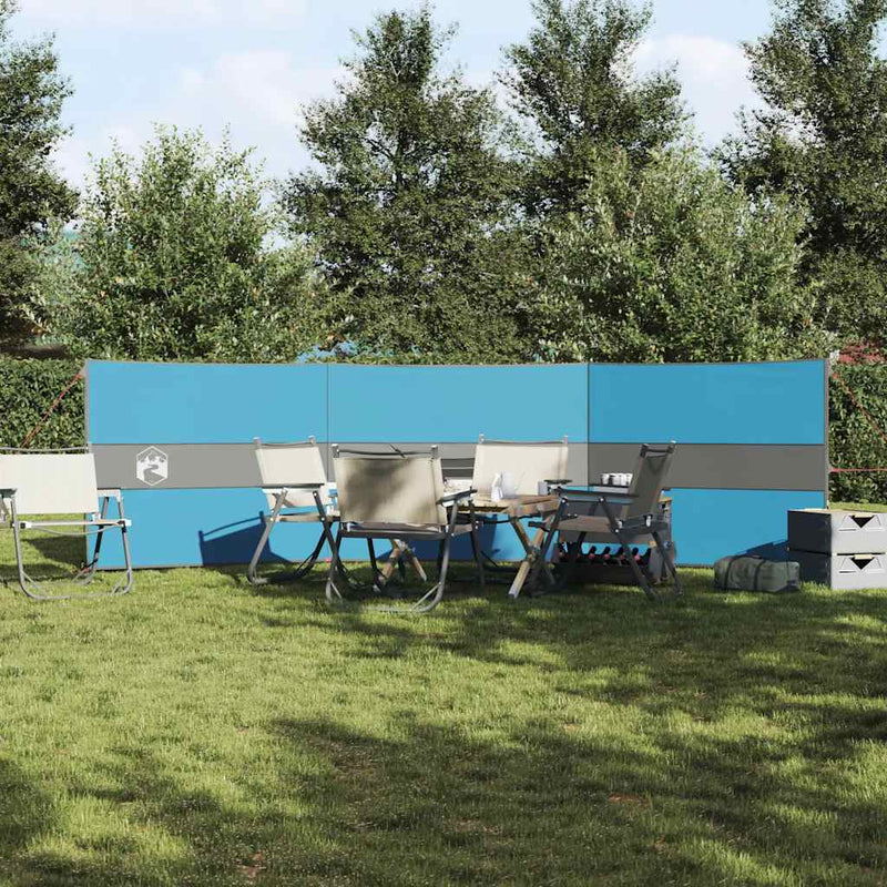Chargez l'image dans la visionneuse de la galerie, Vidaxl windscherm camping waterdicht 490x123 cm blauw