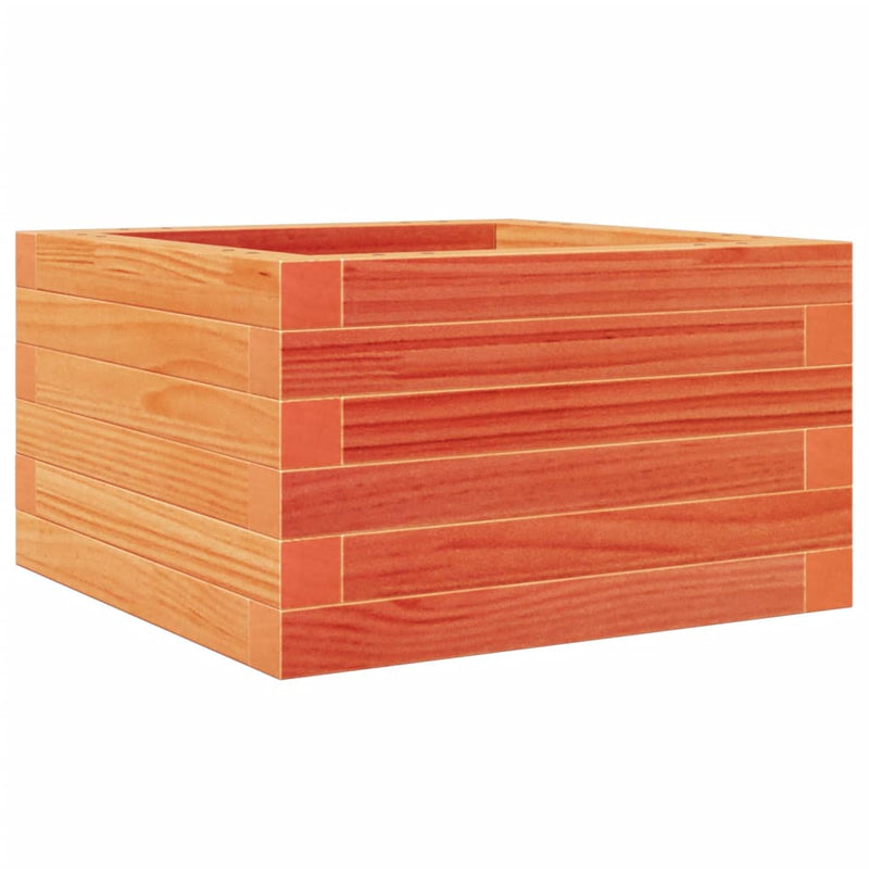 Load image into Gallery viewer, Vidaxl plantenbak 40x40x23 cm massief grenenhout wasbruin