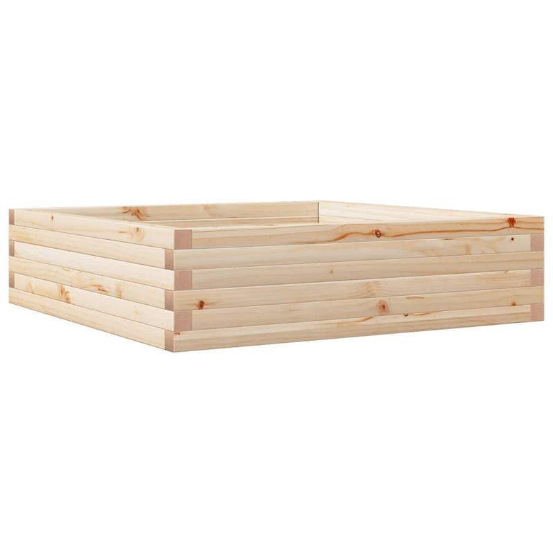 Load image into Gallery viewer, Vidaxl plantenbak 90x90x23 cm massief grenenhout
