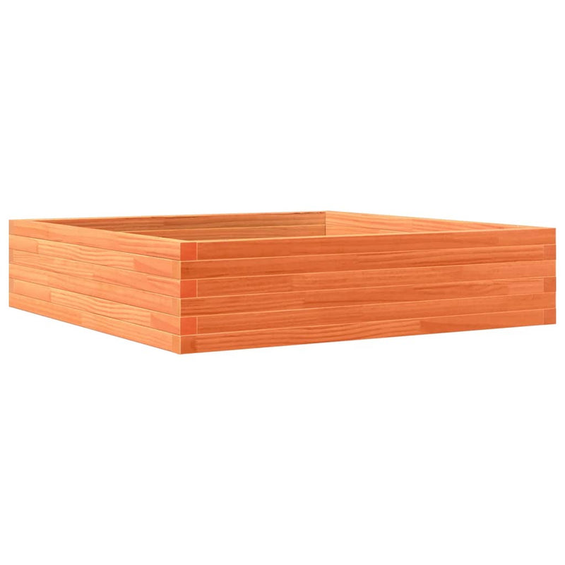Load image into Gallery viewer, Vidaxl plantenbak 100x100x23 cm massief grenenhout wasbruin