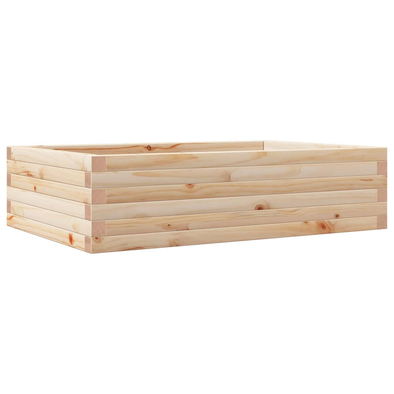 Load image into Gallery viewer, Vidaxl plantenbak 90x60x23 cm massief grenenhout