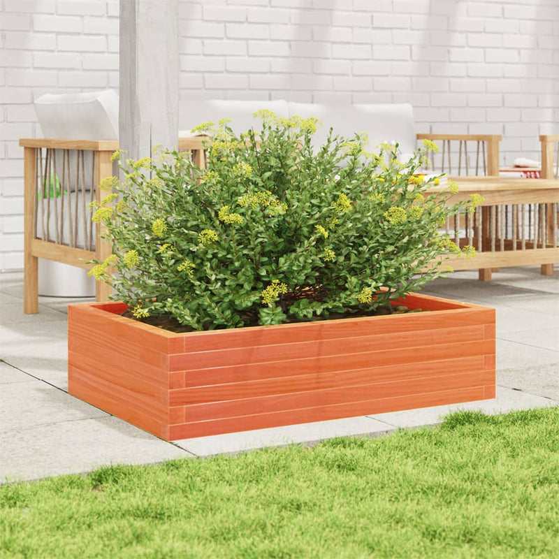 Load image into Gallery viewer, Vidaxl plantenbak 90x60x23 cm massief grenenhout wasbruin