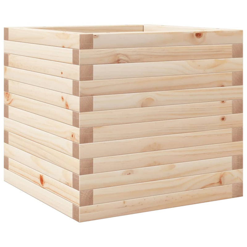Load image into Gallery viewer, Vidaxl plantenbak 50x50x45,5 cm massief grenenhout