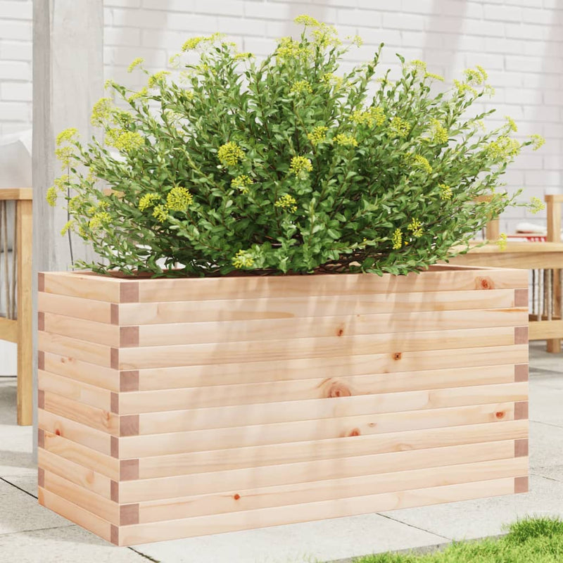 Afbeelding laden in galerijviewer, Vidaxl plantenbak 90x40x45,5 cm massief grenenhout